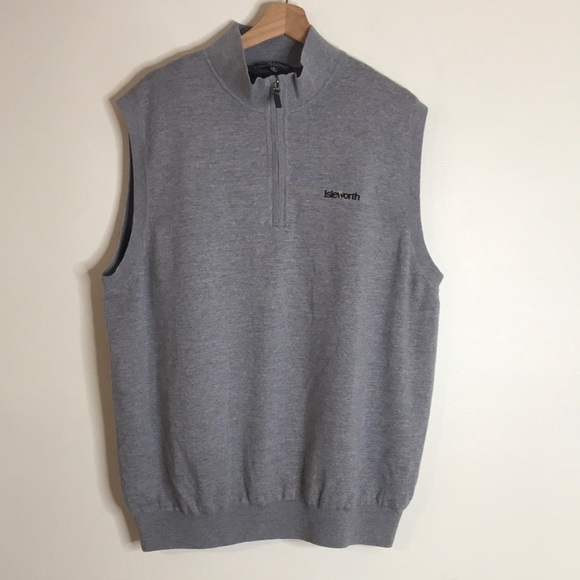 Fairways and greene merino wool quarter zip vest size XL - Picture 1 of 10
